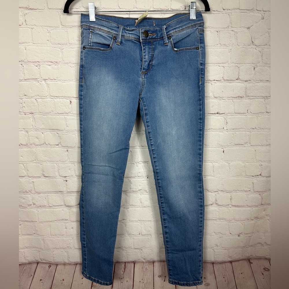 Free People low rise Skinny Jeans‎ Women Size 27 Stretch Blue Pants Ladies